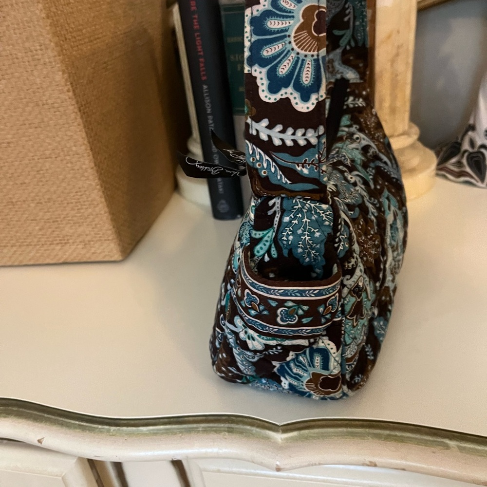 Euc | Vera Bradley Java Blue Pattern Small Handba… - image 2